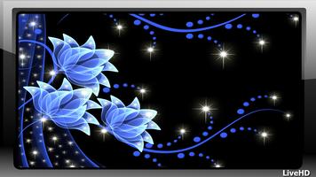 برنامه‌نما Neon Flowers Wallpaper عکس از صفحه