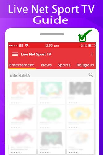 Live Net Sport TV For All Countries APK pour Android Télécharger