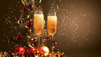 3 Schermata New Year Champagne. Wallpaper