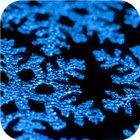 Icona Blue snowflakes. Wallpaper