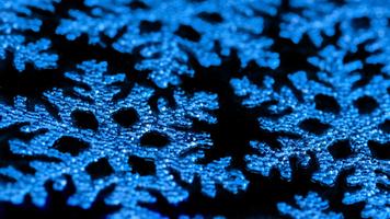 Blue snowflakes. Wallpaper 海报