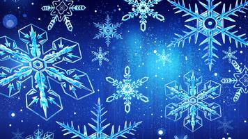 Blue snowflakes. Wallpaper screenshot 2