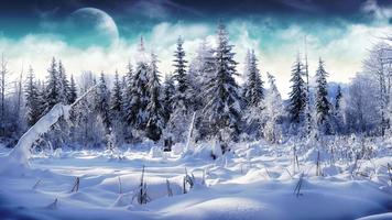 Winter forest. Live wallpaper 截圖 1