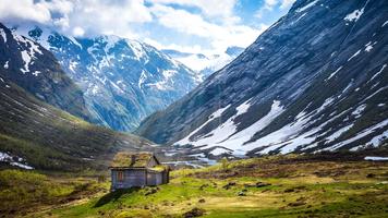 Amazing mountains. Wallpaper Plakat