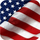 American flag. Live wallpaper aplikacja