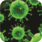 Microbiology.Flue virus biểu tượng