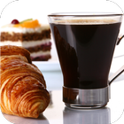 Coffee and croissant. HD LWP أيقونة