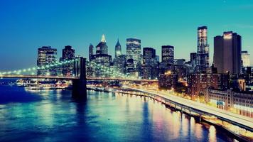 Cities. Brooklyn bridge Affiche