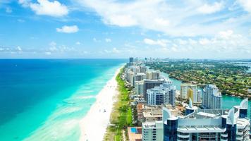 Cities. Beach in Miami Affiche