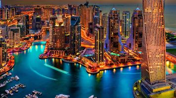 Poster Cities. Dubai UAE