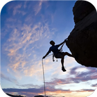 Rock climbing. Live wallpaper ikon