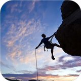 Rock climbing. Live wallpaper icône