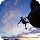 Rock climbing. Live wallpaper आइकन