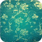 Vintage. Flower texture icono