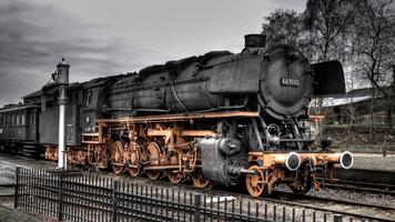 Steam locomotive plakat