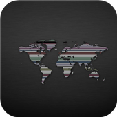 World map. Wallpapers-icoon