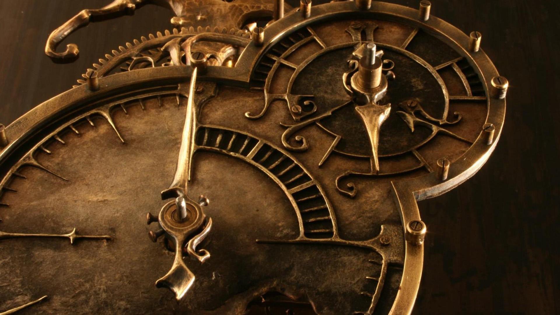 Картинка времени на телефон. Часы стимпанк. Старинные часы. Красивые старинные часы. Стимпанк обои.