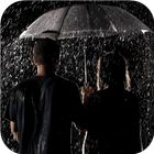 Rain drops and love wallpapers آئیکن
