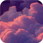 Pink clouds. Live wallpapers icône