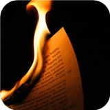 Burning books. Live wallpapers icon