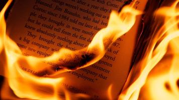 Burning books. Live wallpapers Ekran Görüntüsü 2