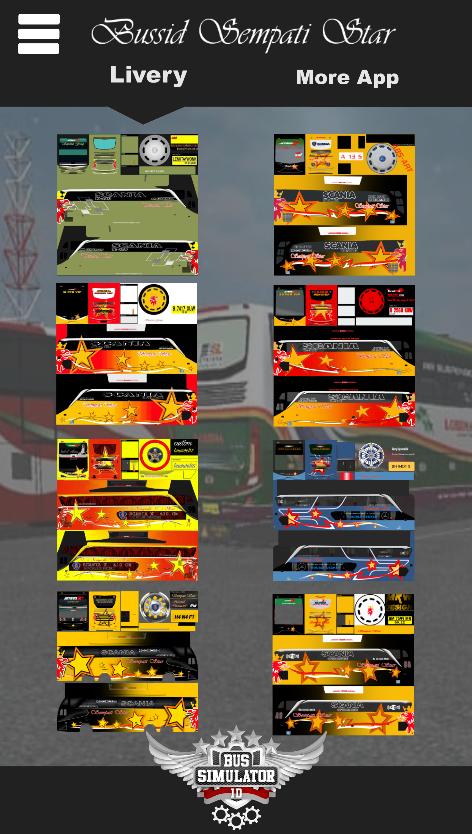 Livery Bus Simulator Indonesia Full Variasi - download