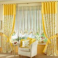 Living Room Curtain Design Affiche