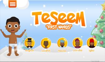 Teseem - First Words for Baby plakat