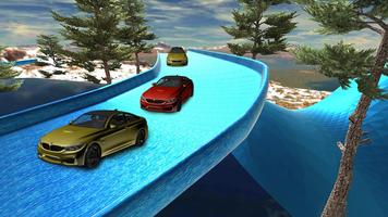 Super Frozen Water Slide Car Race and Surfer 3D capture d'écran 1