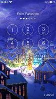 Magical Christmas  Village Screen Lock ảnh chụp màn hình 1