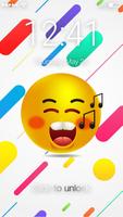 Smiley Emoji Emoticon Screen Lock Affiche