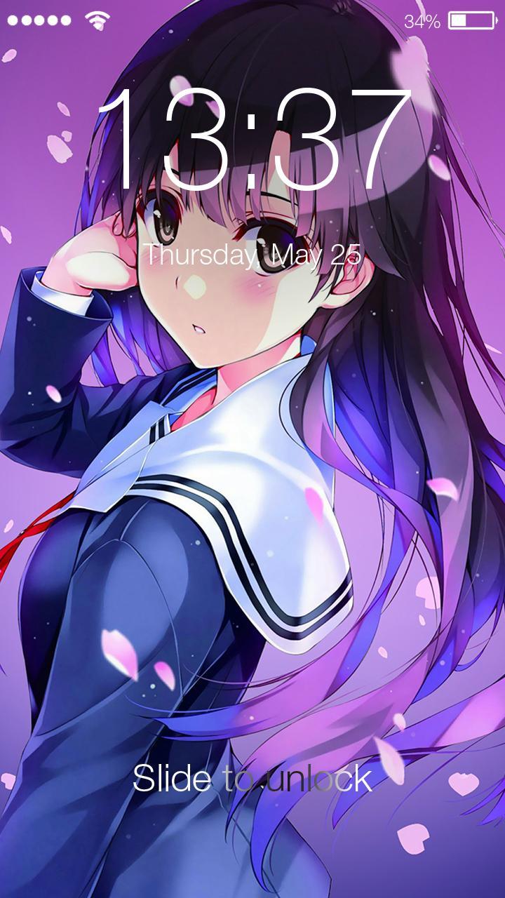 Anime Manga Girl HD Keypad Cool Lock Screen for Android - APK Download