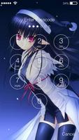 Anime Manga Girl HD Keypad Cool Lock Screen স্ক্রিনশট 1