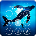 Blue Whale Ocean Predator Keypad Lockscreen
