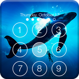 ”Blue Whale Ocean Predator Keypad Lockscreen