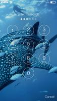 Blue Whale Ocean Predator Keypad Lockscreen capture d'écran 1