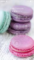 Cute Wallpaper Pastel Macarons Lock Screen 截圖 1