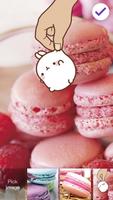 Cute Wallpaper Pastel Macarons Lock Screen screenshot 2