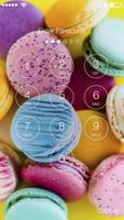 Cute Makaron Lock Screen & AppLock Security скриншот 1