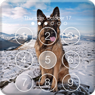 Clever German Shepherd Dog HD Lock Screen icône