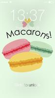 Colorful Sweet Macaron Lock Screen Pass Code plakat