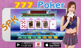 777 Poker Slot Machine 5PK poster