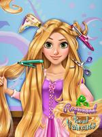 Long Hair Princess Hair Salon Affiche