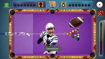 Billiards Los Angeles Chargers Theme скриншот 3