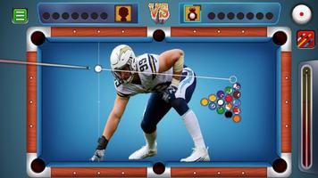 Billiards Los Angeles Chargers Theme скриншот 2