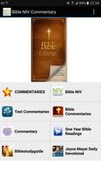 Bible NIV with Commentary Cartaz