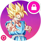 DBZ Super Goku Anime Wallpaper Security Lock icône