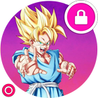 DBZ Super Goku Anime Wallpaper Security Lock ícone