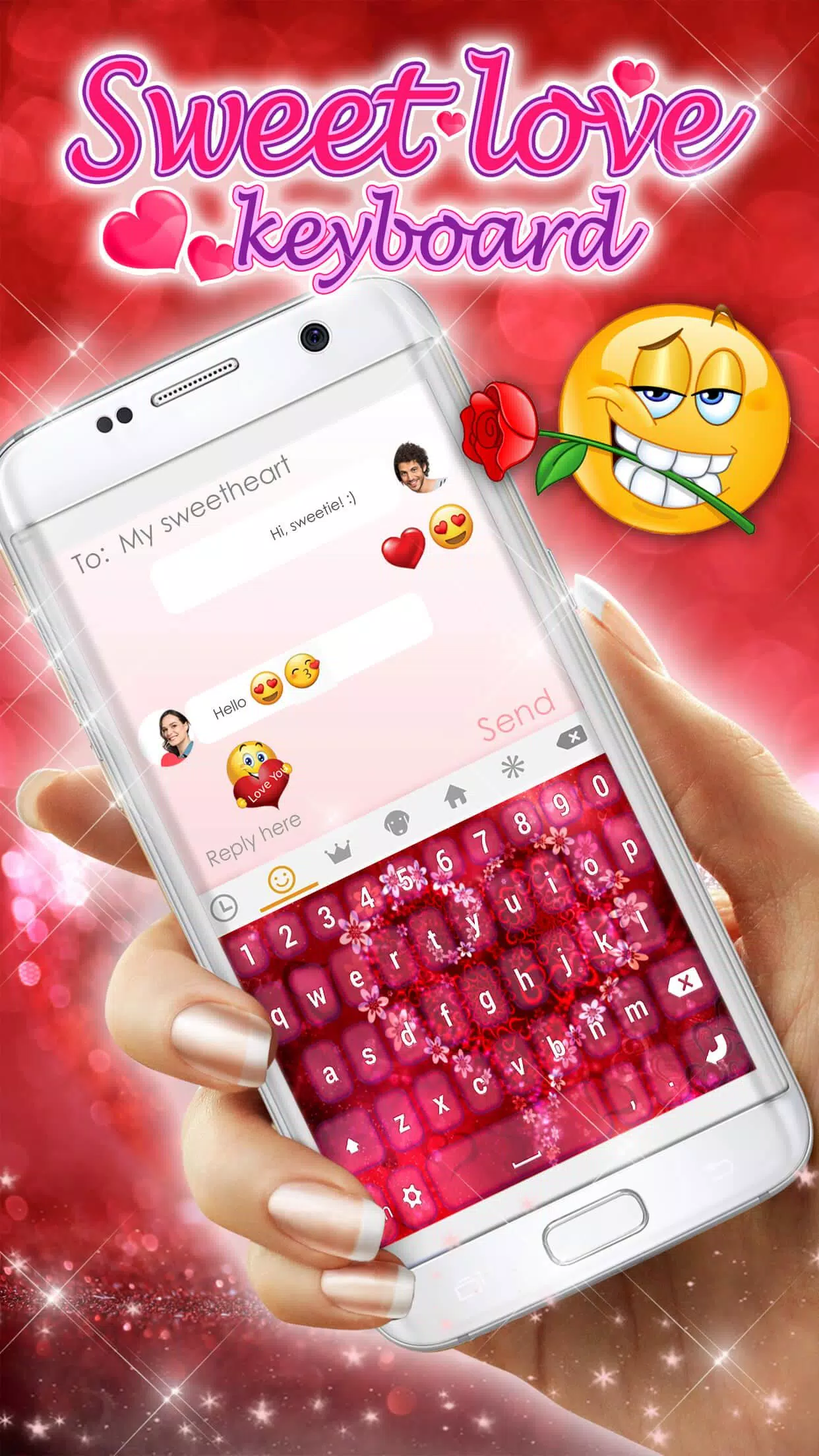 Descarga de APK de Teclados de Amor 💞 Temas Romanticos para Celular para  Android