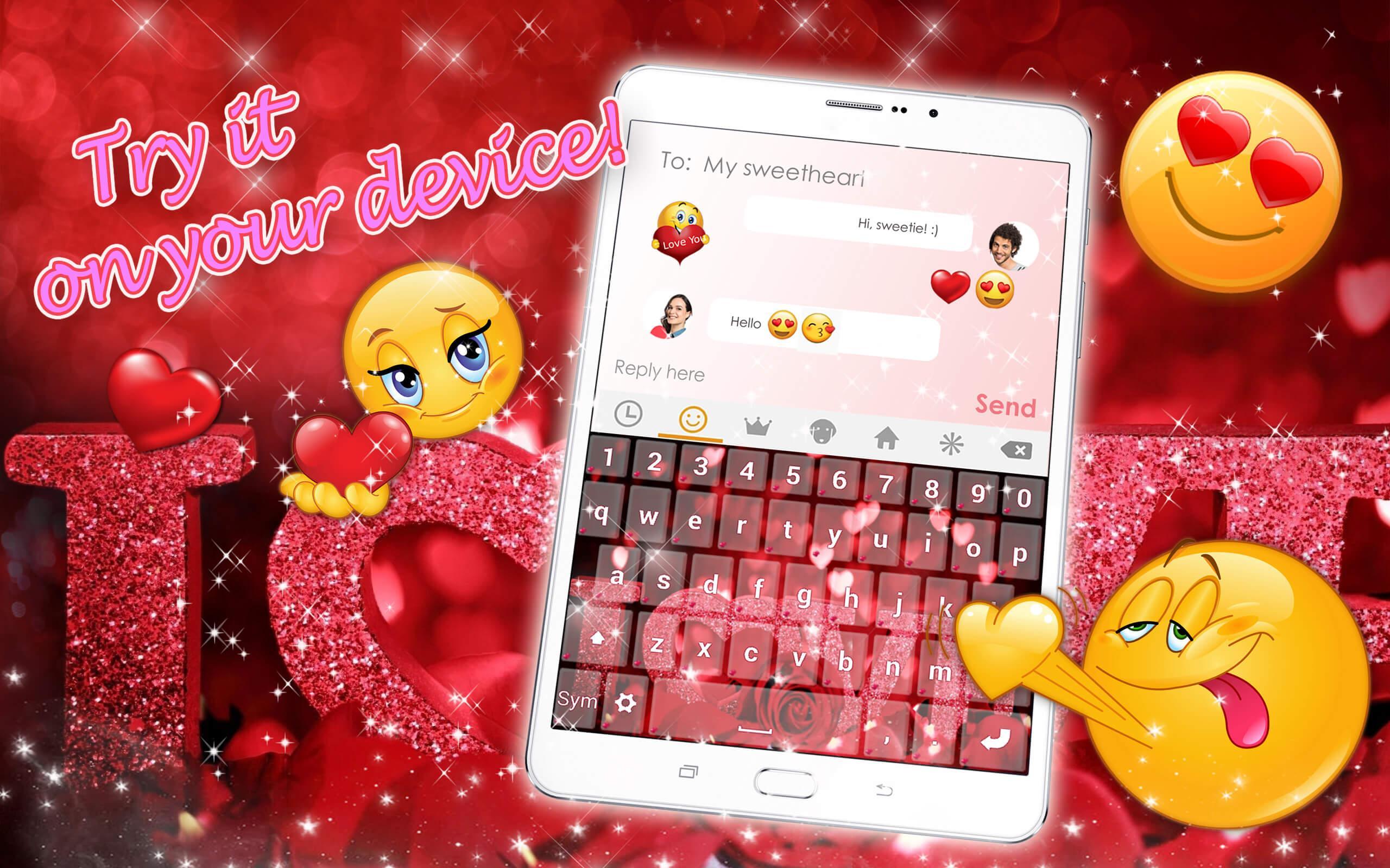 Android 用の 愛 キーボード キーボード 顔文字 Apk をダウンロード